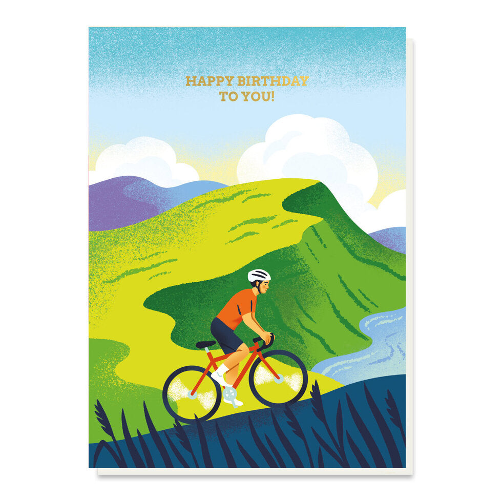 OUTDOORS004-Stormy Knight-The Cyclist-Card-Great Outdoors