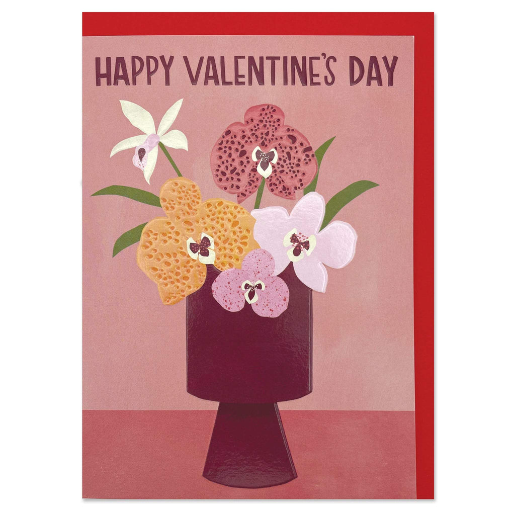 REF028-Raspberry Blossom-Happy Valentines Day-Card-Reflections