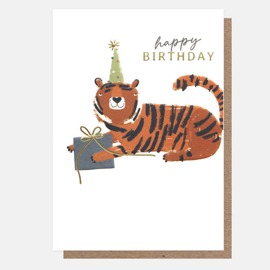 CRC007-Caroline G-Happy Birthday Tiger-Card-Circus