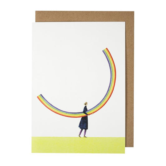 GC038-Laura Stoddart-Rainbow Girl-Greeting Cards-Card