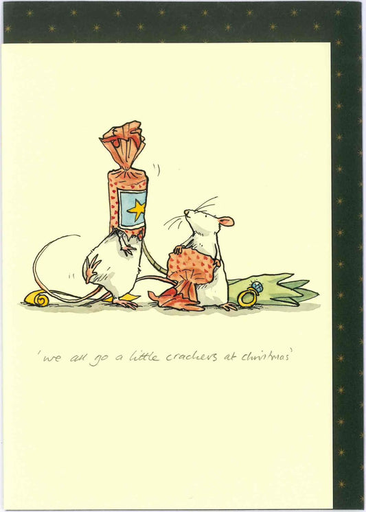 XM032-Two Bad Mice-A Little Crackers-Xmas Card