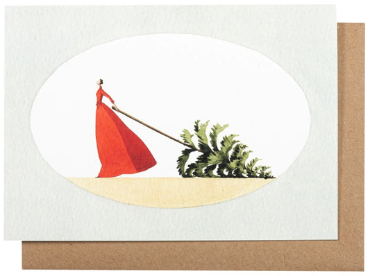 GC042-Laura Stoddart-Mrs Christmas-Xmas Card-Greeting Cards