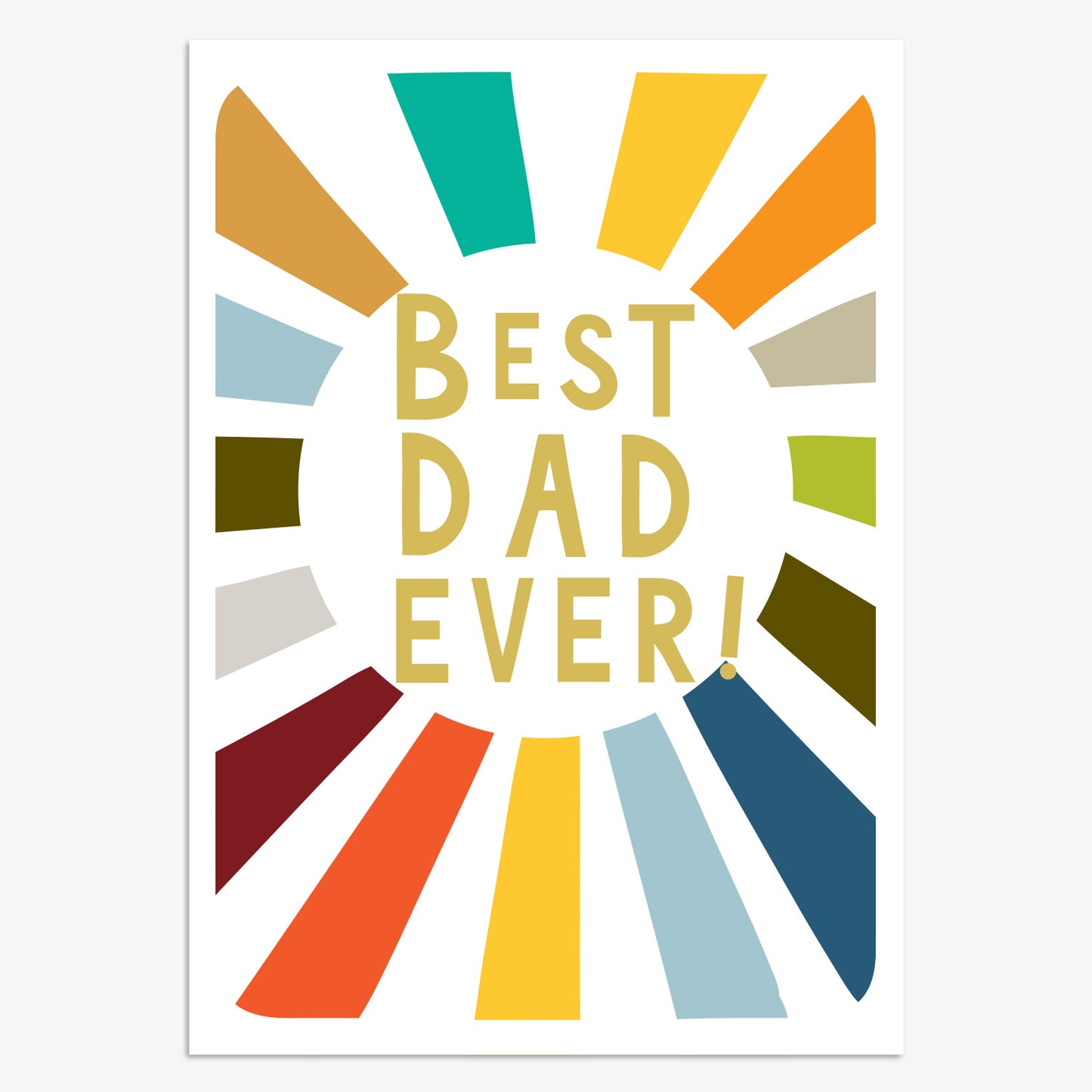 FDR019-Think of Me-Best Dad Ever Starburst-Card-