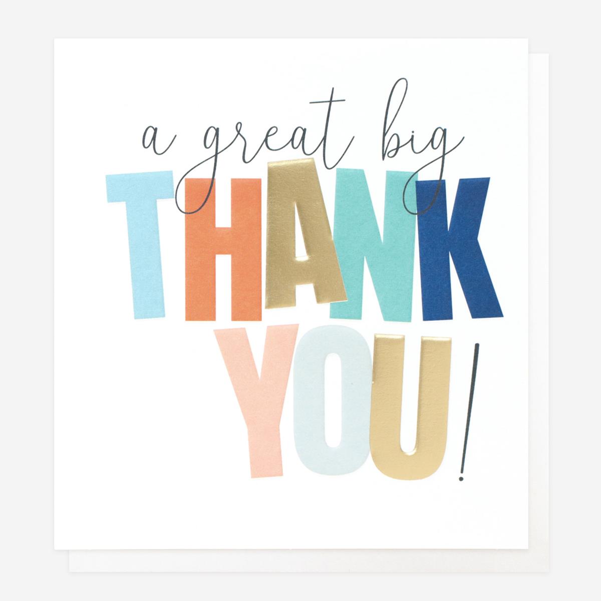 RIS019-Caroline G-Great Big Thank You-Card-Rise & Shine