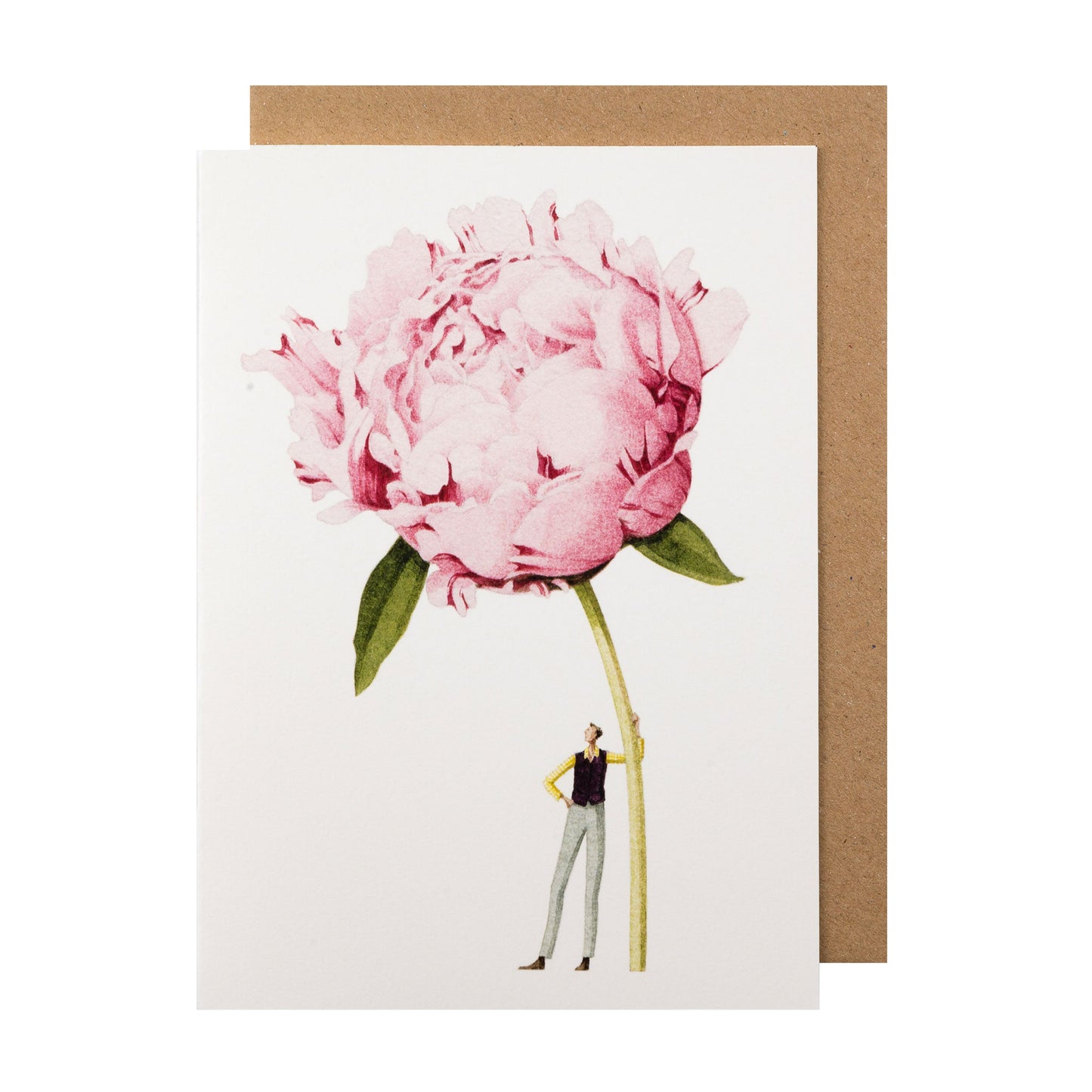 GC059-Laura Stoddart-Pink Peony-Greeting Cards-Card