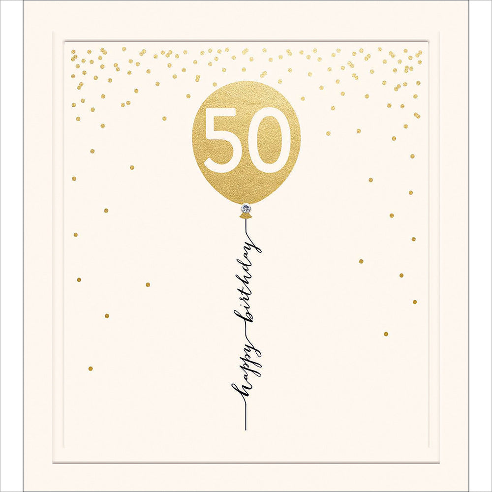 431838-The Proper Mail Company-B 50Th Birthday-Card-Dotty