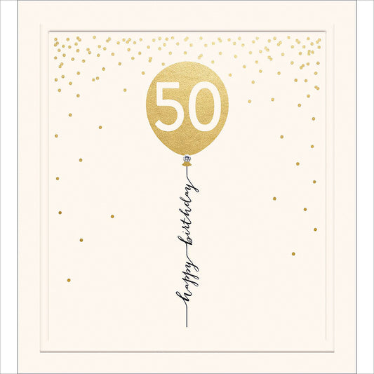 431838-The Proper Mail Company-B 50Th Birthday-Card-Dotty