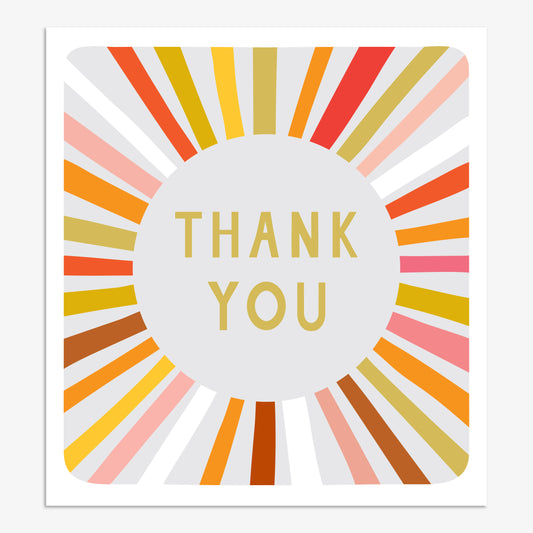 FIZ123-Think of Me-Thank You Sunburst-Card-Fizz