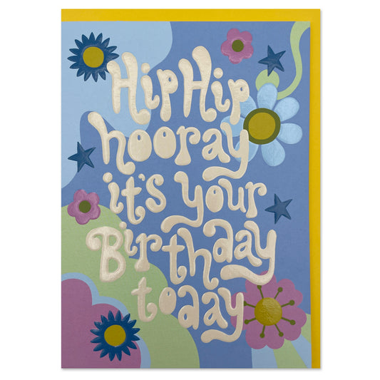 BIG024-Raspberry Blossom-Hip Hip Hooray-Card-Big Love