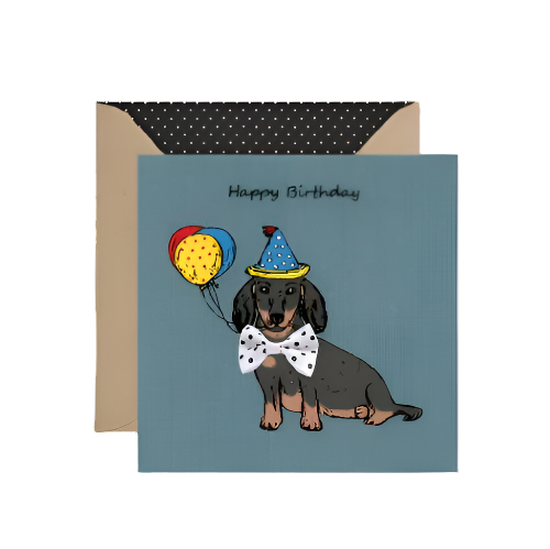 BT046-Apple & Clover-Happy Birthday-Card-Bow Tie