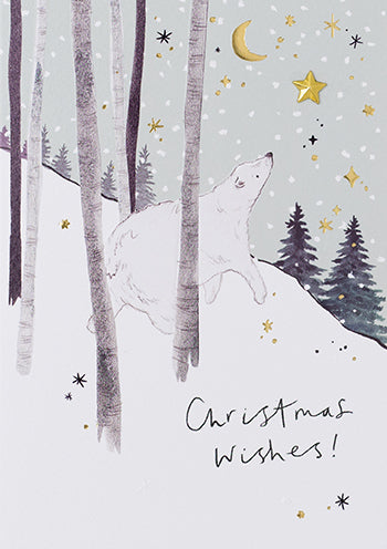 XJX03K-Meraki-Polar Bear-Xmas Card-Joyeux Noel