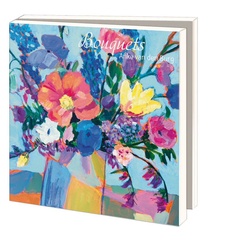 WMC1180-Bekking & Blitz-Anke Van Den Burg - Bouquets -10 Notecards With Envelopes Various Designs-Notewallet-