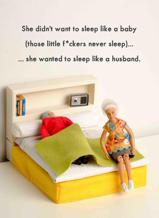 JJG024-Bold & Bright-Sleep Like A Husband-Card-