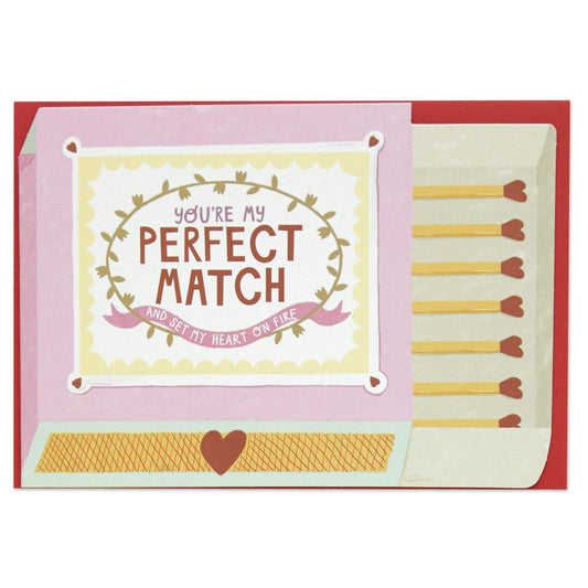 POP007-Raspberry Blossom-You'Re My Perfect Match-Card-Pop