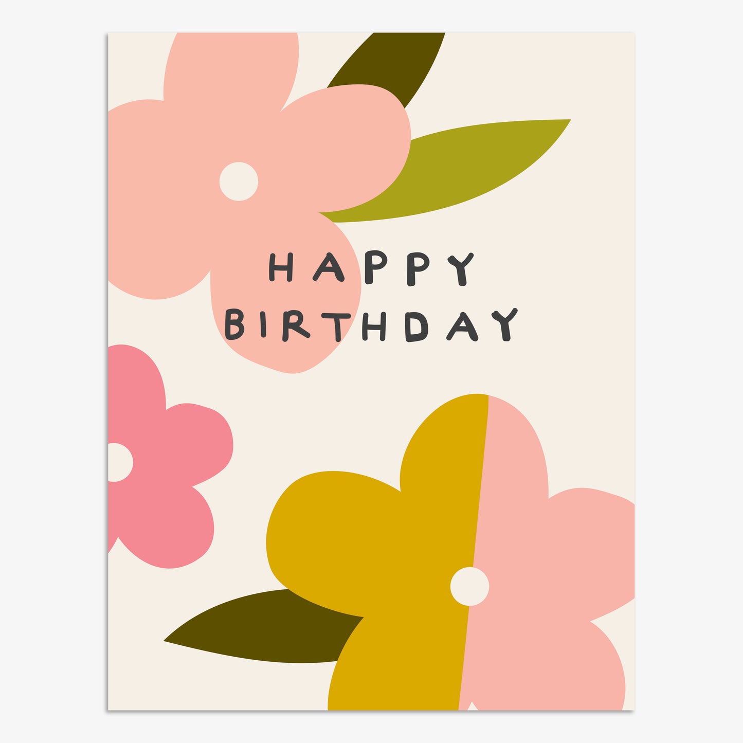 BP035-Think of Me-Happy Birthday Flowers-Card-Boop