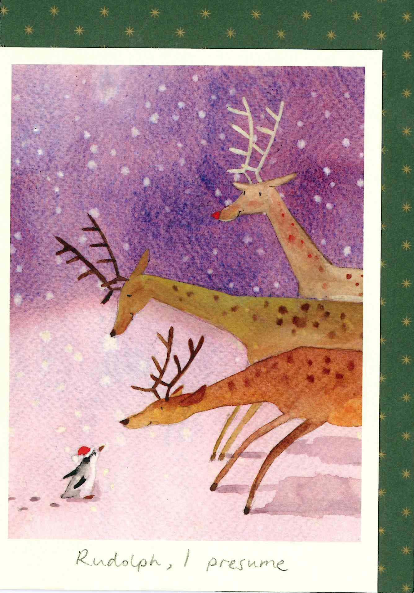XD012-Two Bad Mice-Rudolph, I Presume-Xmas Card