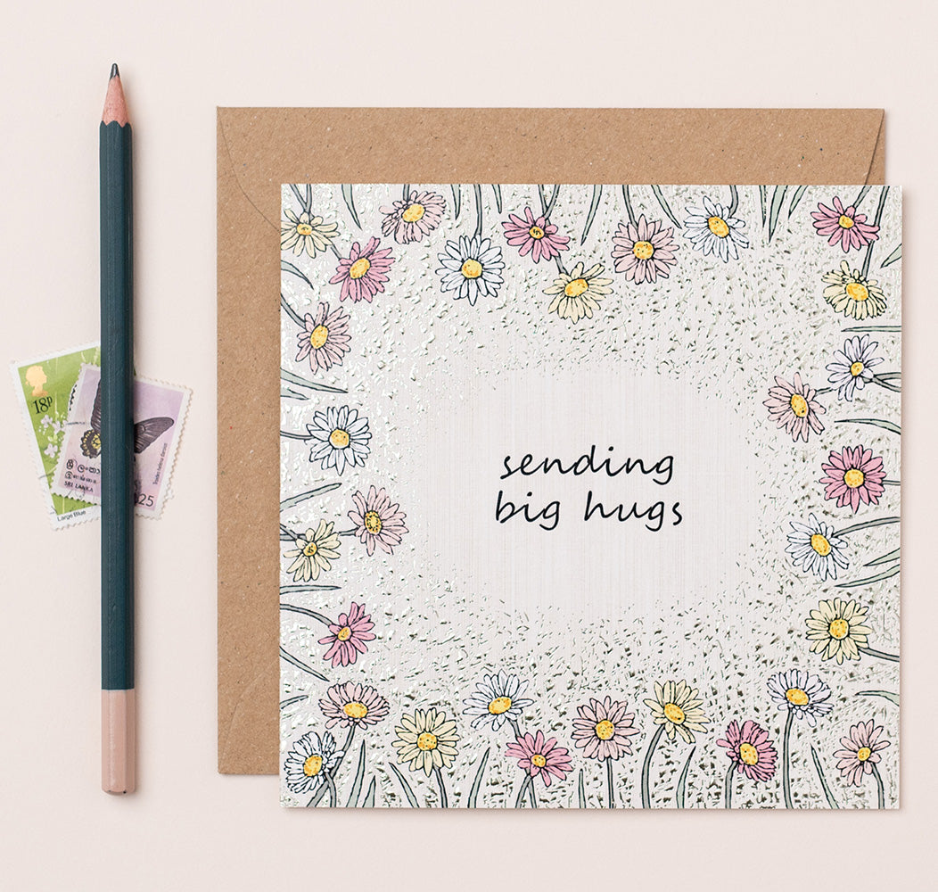 FA050-Apple & Clover-Sending Big Hugs-Card-Botanicals