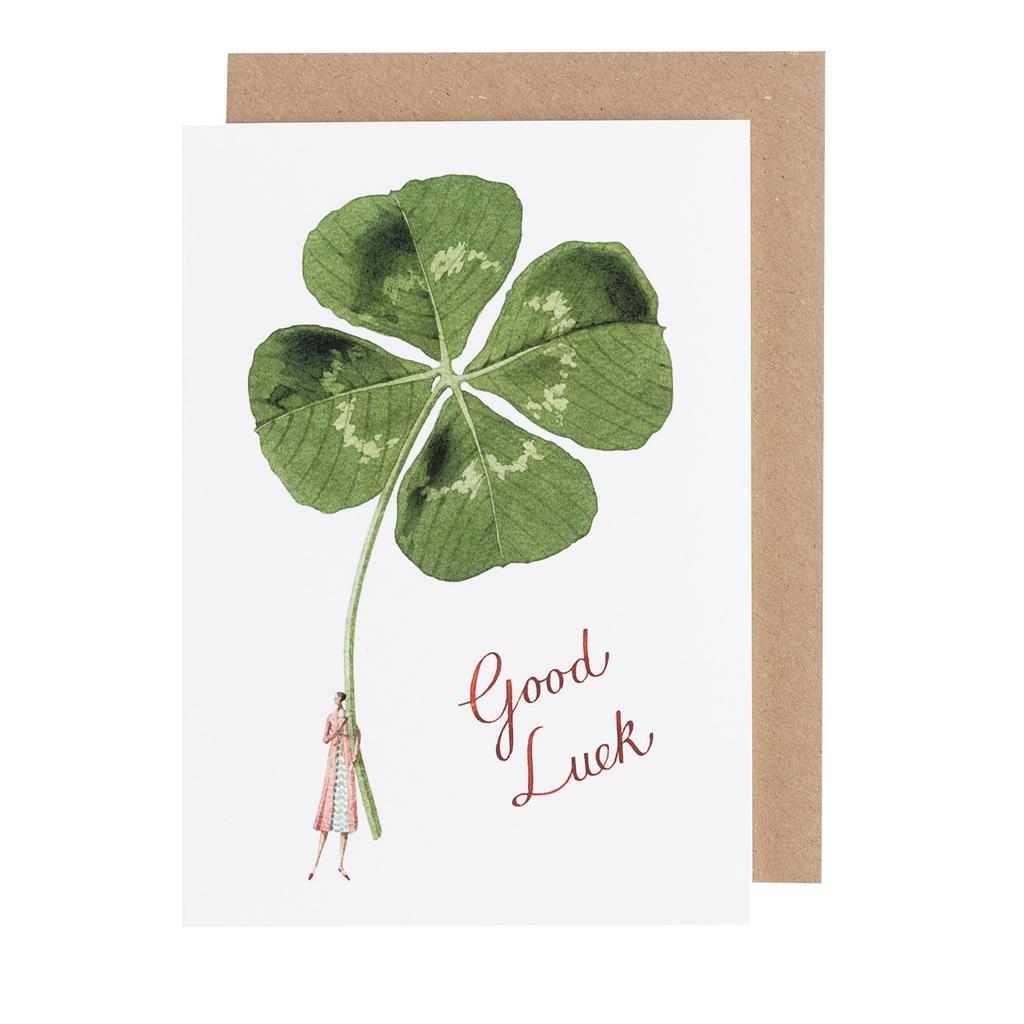 GC008-Laura Stoddart-Good Luck Lady-Greeting Cards-Card