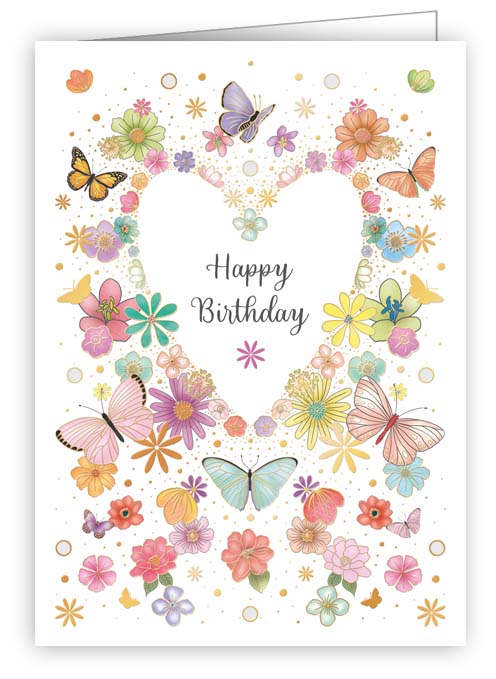 6978-Quire-Flowers And Butterflies-Gift Tags-Minicards