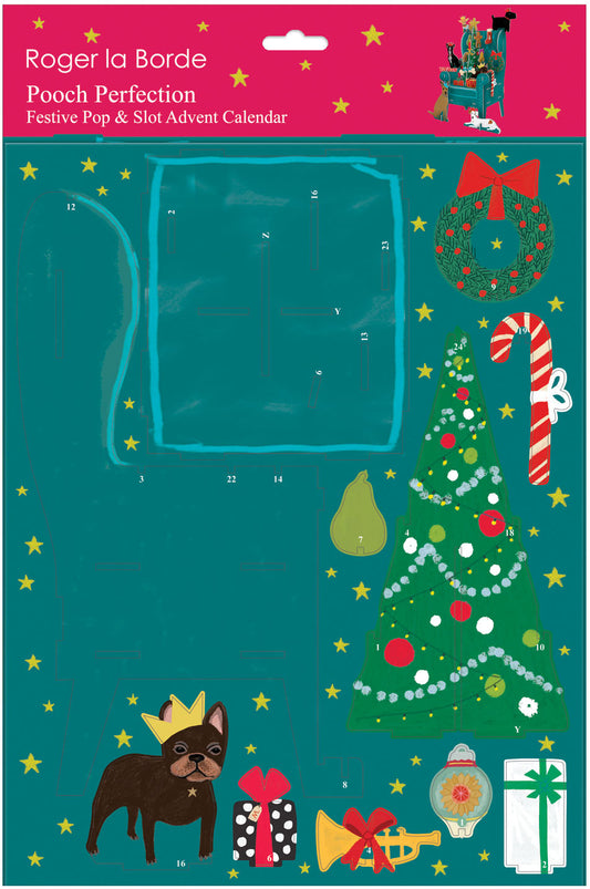 POPAL606-Roger La B-Chouchou Chien Large Pop & Slot 3D Advent-Xmas Calendar-Pooch Perfection