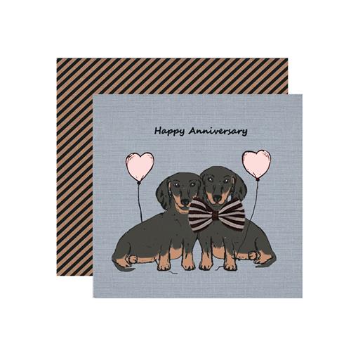 BT030-Apple & Clover-Happy Anniversary-Card-Stripes Ahoy