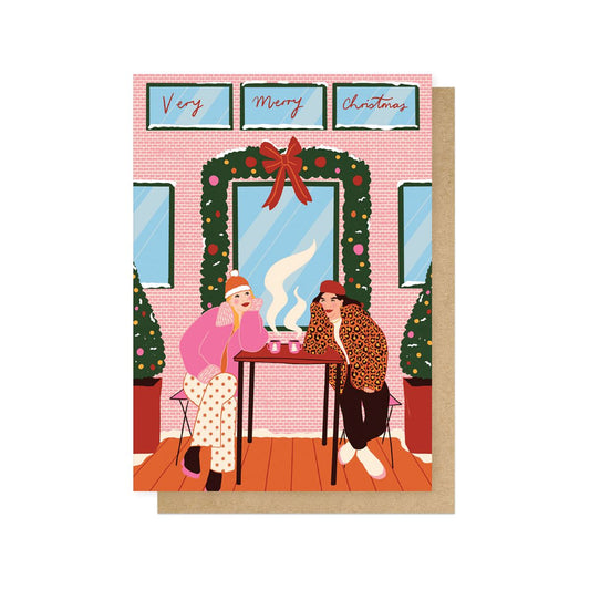 EMMLUP030C-East End Prints-Very Merry Christmas-Xmas Card-Emmy Lupin