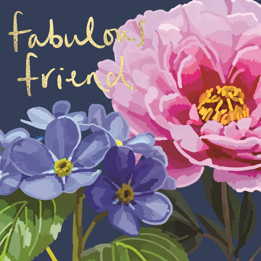 BG072-Sarah Kelleher-Fabulous Friend-Card-Botanical Golds