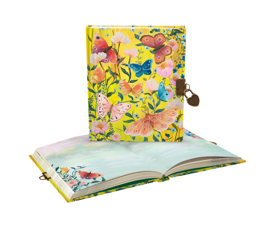 ASD033-Roger La B-Butterfly Ball Sunshine Lockable Notebook-Notebook-Everyday