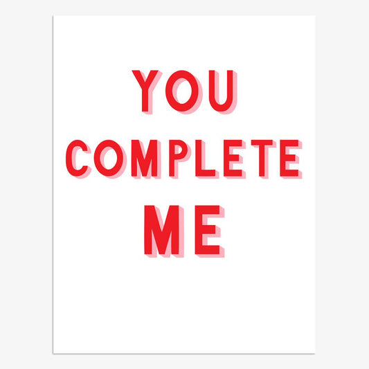 WOW029-Think of Me-You Complete Me-Card-Vday