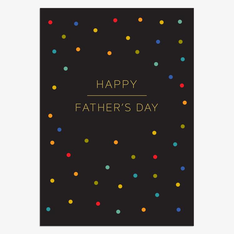 FDR008-Think of Me-Happy Fathers Day Dots-Card-