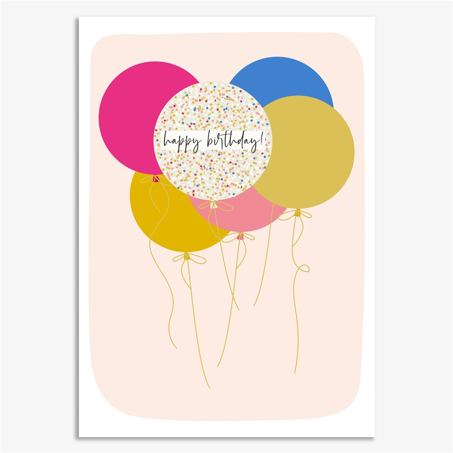 STA029-Think of Me-Happy Birthday Balloons-Card-Stella