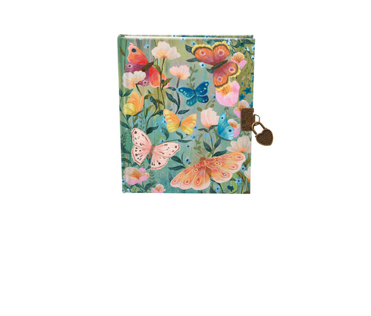 ASD026-Roger La B-Butterfly Ball Lockable Notebook-Lockable Diary-