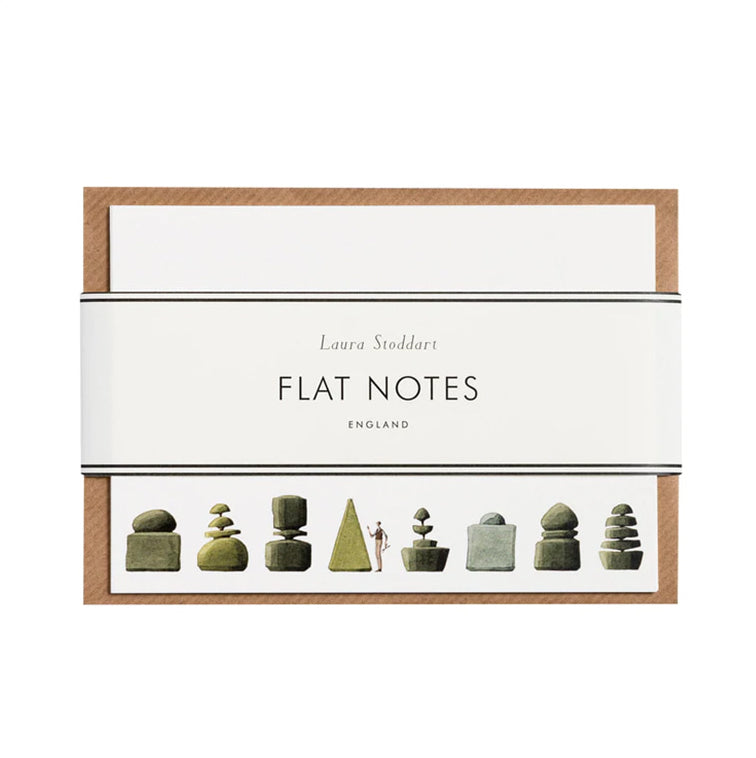 TP001-Laura Stoddart-Topiary-Top Topiary-A6 Flat Notes 12pk 2 Designs