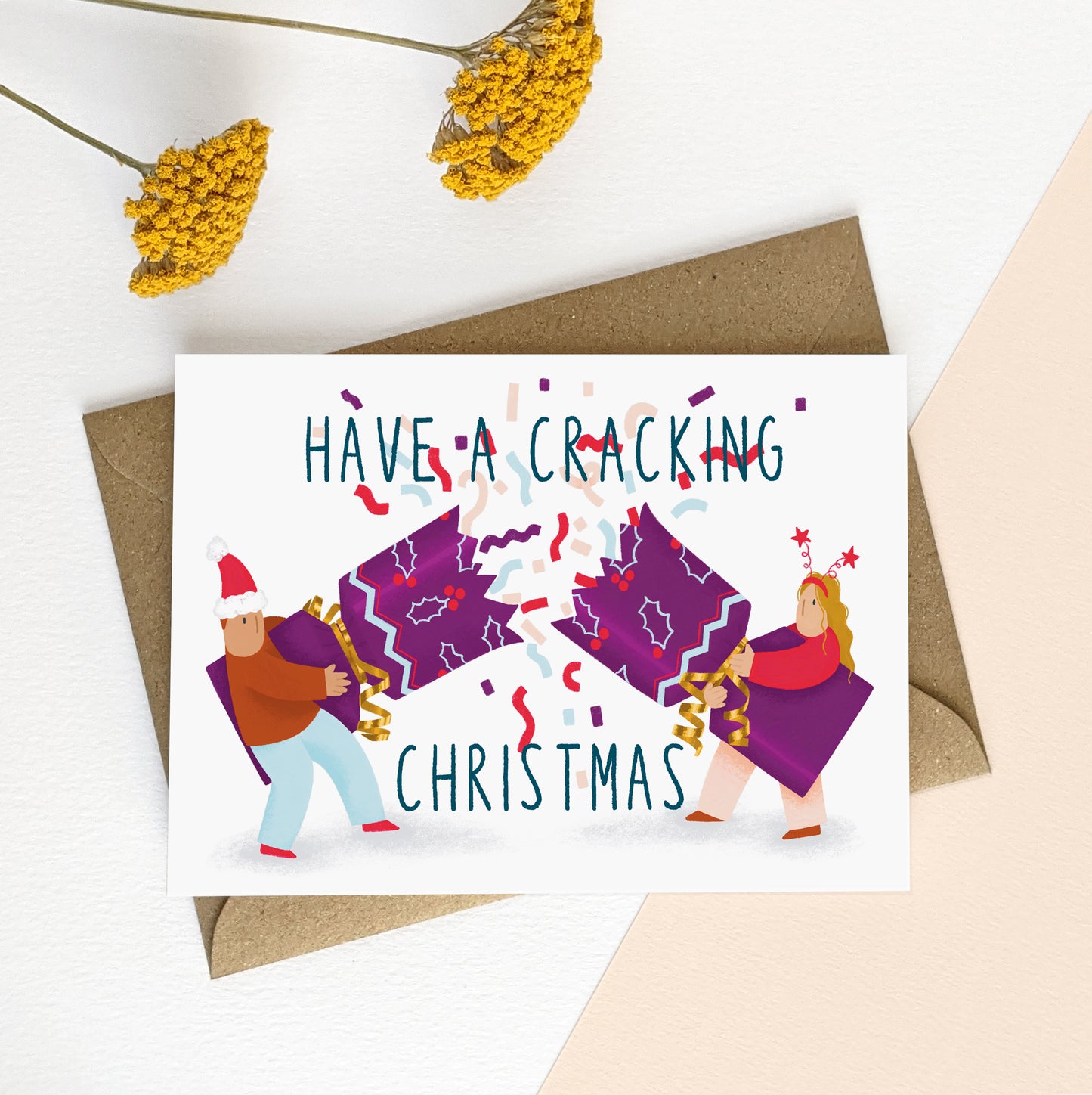 CRL002-Elsa Rose Frere-Christmas Cracker Surprise -Xmas Card-