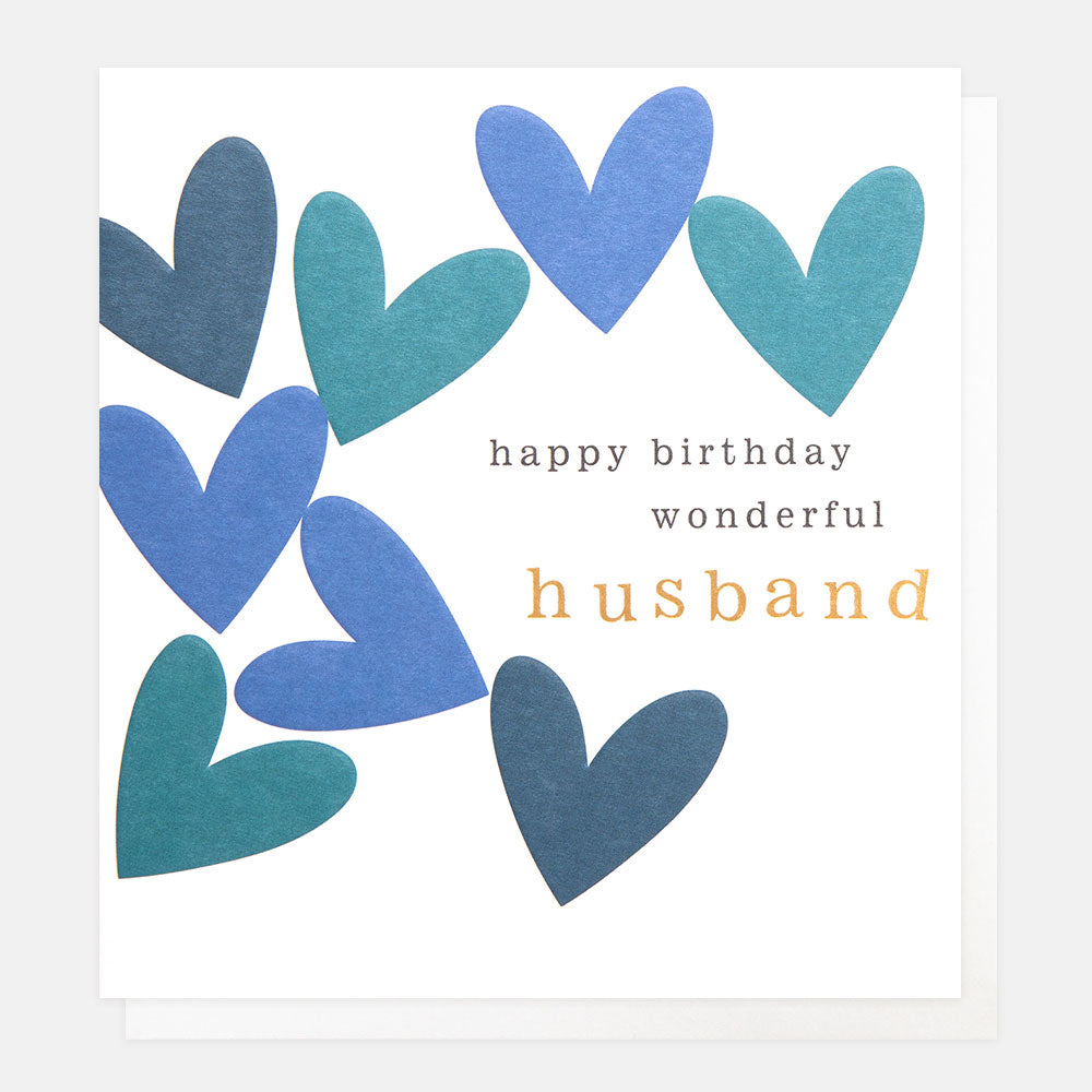 REL007-Caroline G-Happy Birthday Wonderful Husband-Card-