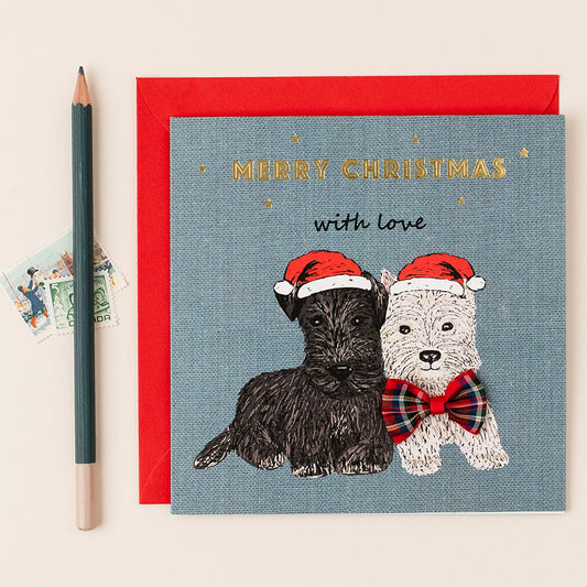 TW004-Apple & Clover-Merry Christmas With Love-Xmas Card-Twinkle Collection