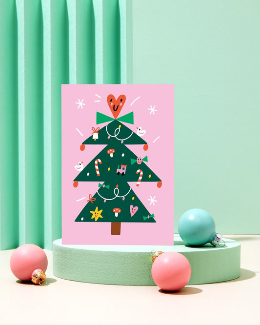 RC413-Rumble Cards-Christmas Tree-Xmas Card-