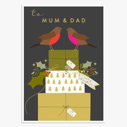 WDX003-Think of Me-Mum & Dad-Xmas Card-Wonder