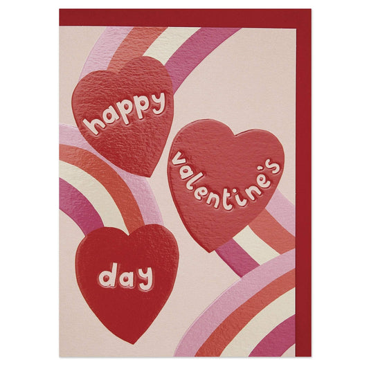 GDV023-Raspberry Blossom-Happy Valentines Day-Card-Good Vibes