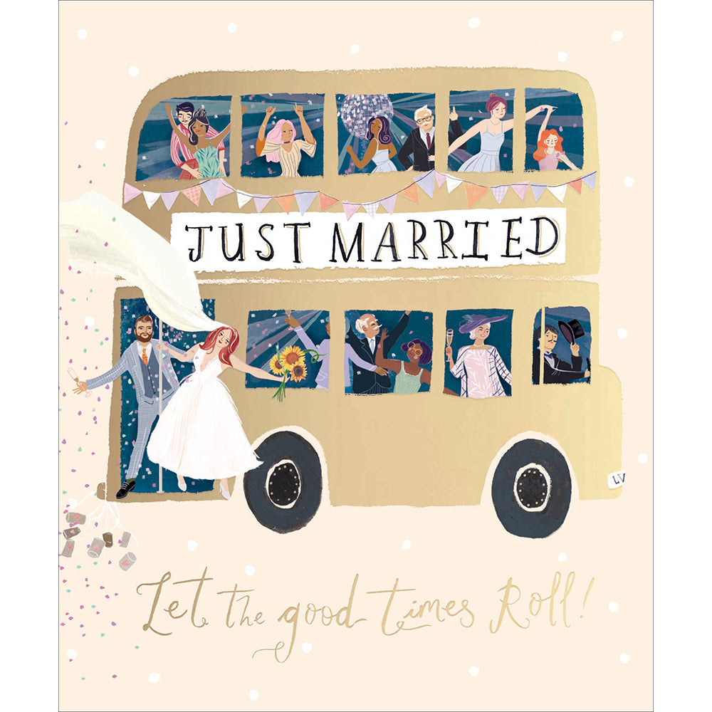 623899-Woodmansterne-Q Wedding Bus-Card-