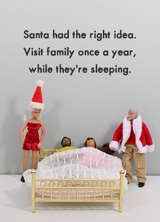 JJC082-Bold & Bright-Visit Family-Xmas Card-Jeffrey & Janice