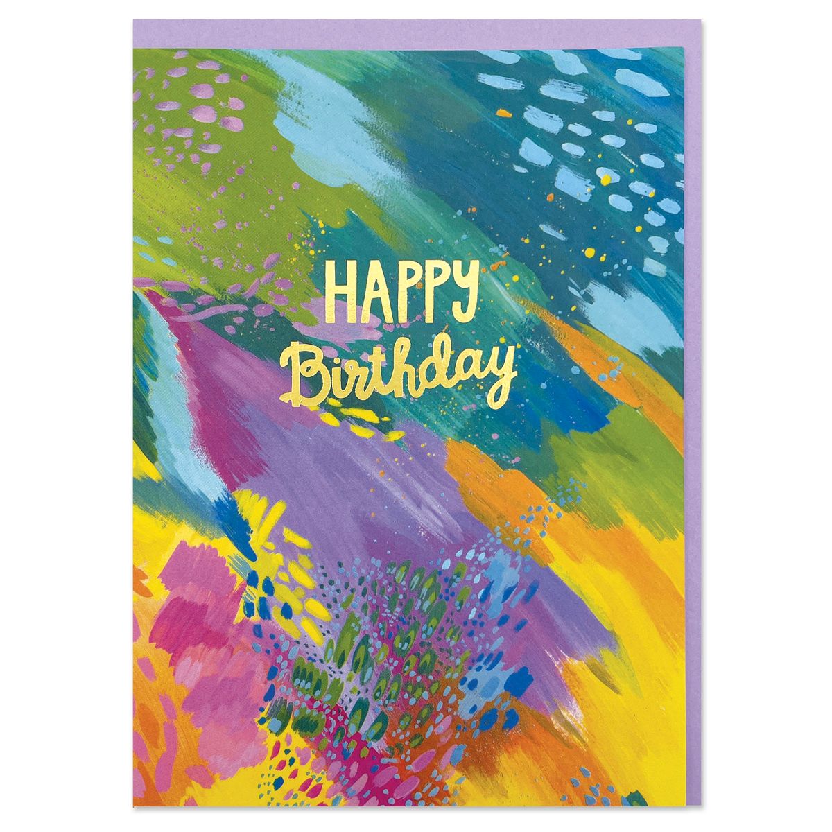 CAN026-Raspberry Blossom-Happy Birthday-Card-Canvas Creations