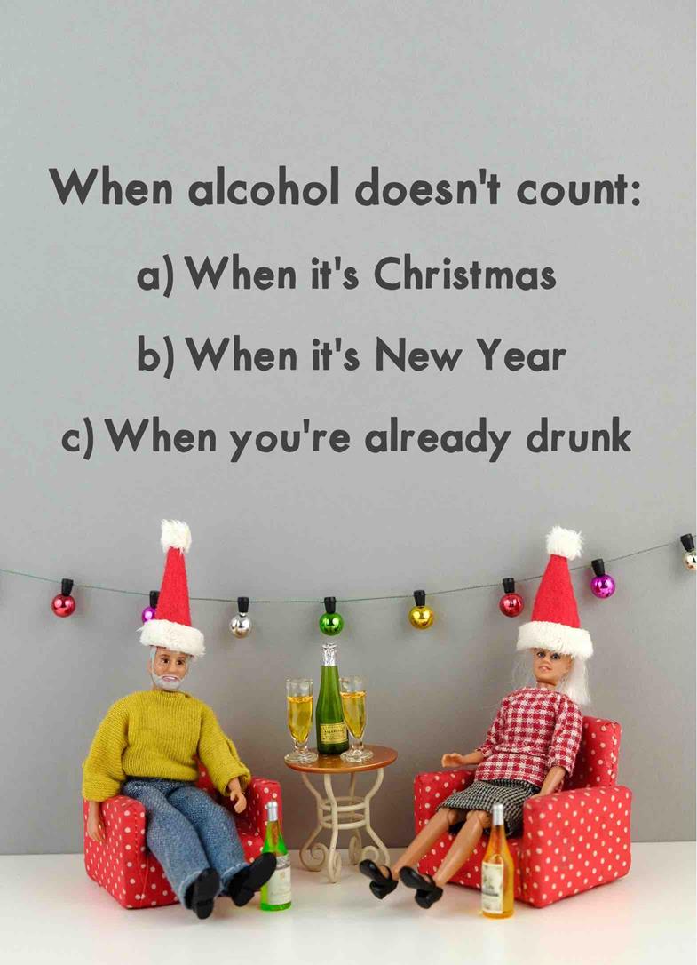 JJC026-Bold & Bright-Christmas Alcohol Counts-Xmas Card-