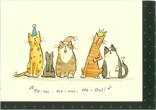 XM036-Two Bad Mice-Me-ow Me-ow Me-ow-Xmas Card