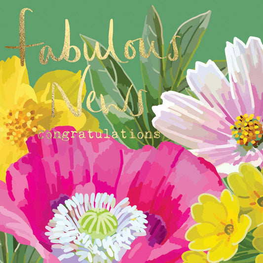 SF026-Sarah Kelleher-Fabulous News Green-Card-Summer Florals