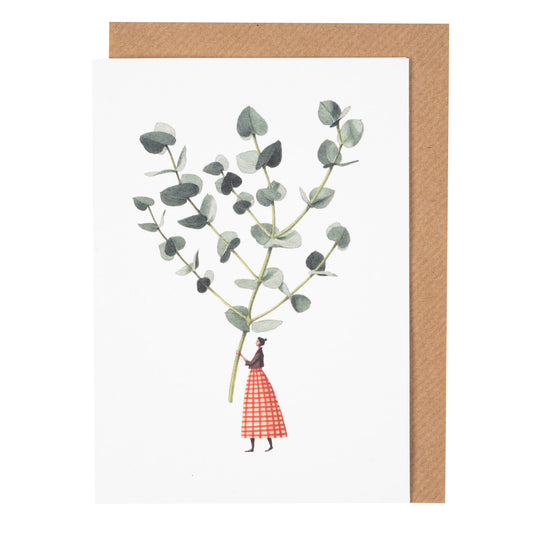 GC072-Laura Stoddart-Eucalyptus-Xmas Card-Greeting Cards
