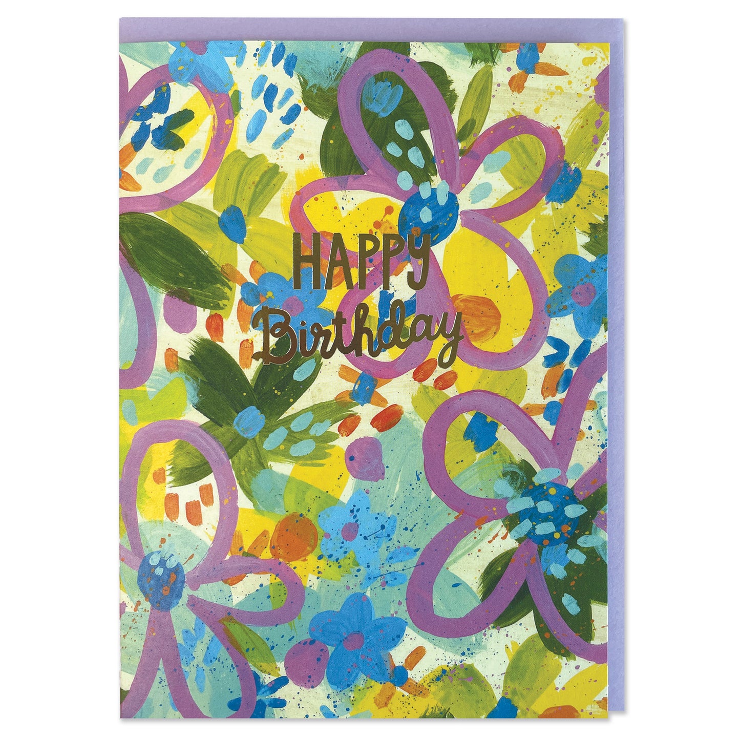 CAN038-Raspberry Blossom-Happy Birthday-Card-Canvas Creations