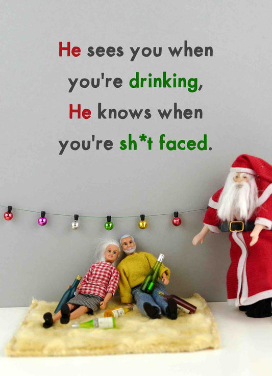 JJC025-Bold & Bright-He Sees You-Xmas Card-Jeffrey & Janice