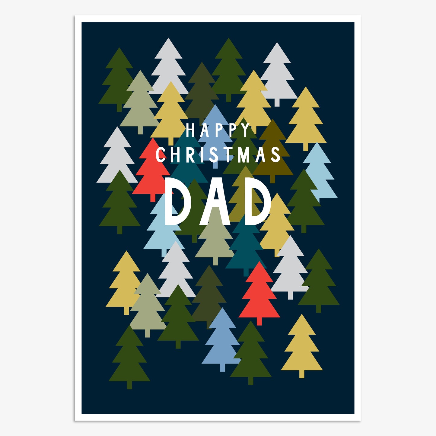 HJX003-Think of Me-Dad-Xmas Card-Holly Jolly