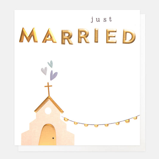 WED006-Caroline G-Just Married-Card-